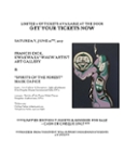 Poster for Francis Dick gallery and dance